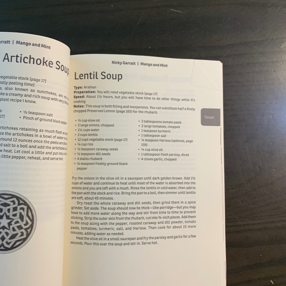 Mango & Mint Nicky Garratt Vegan Cookbook Arabian Indian North African Cuisine - Picture 6 of 16